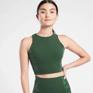 NWT Athleta Conscious Crop Serene D-DD - Large -  seaweed snack/ sequoia
